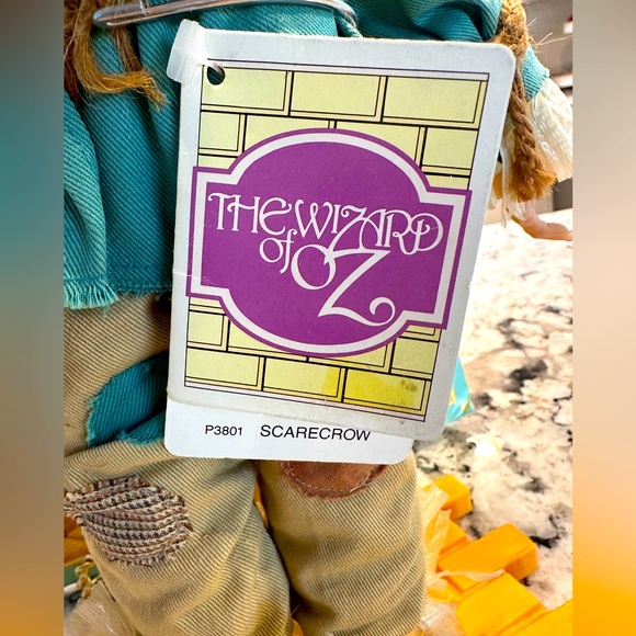 1987 Wizard of Oz Scarecrow Doll 12" w Stand by Hamilton Gifts P3801 - Picture 2 of 5